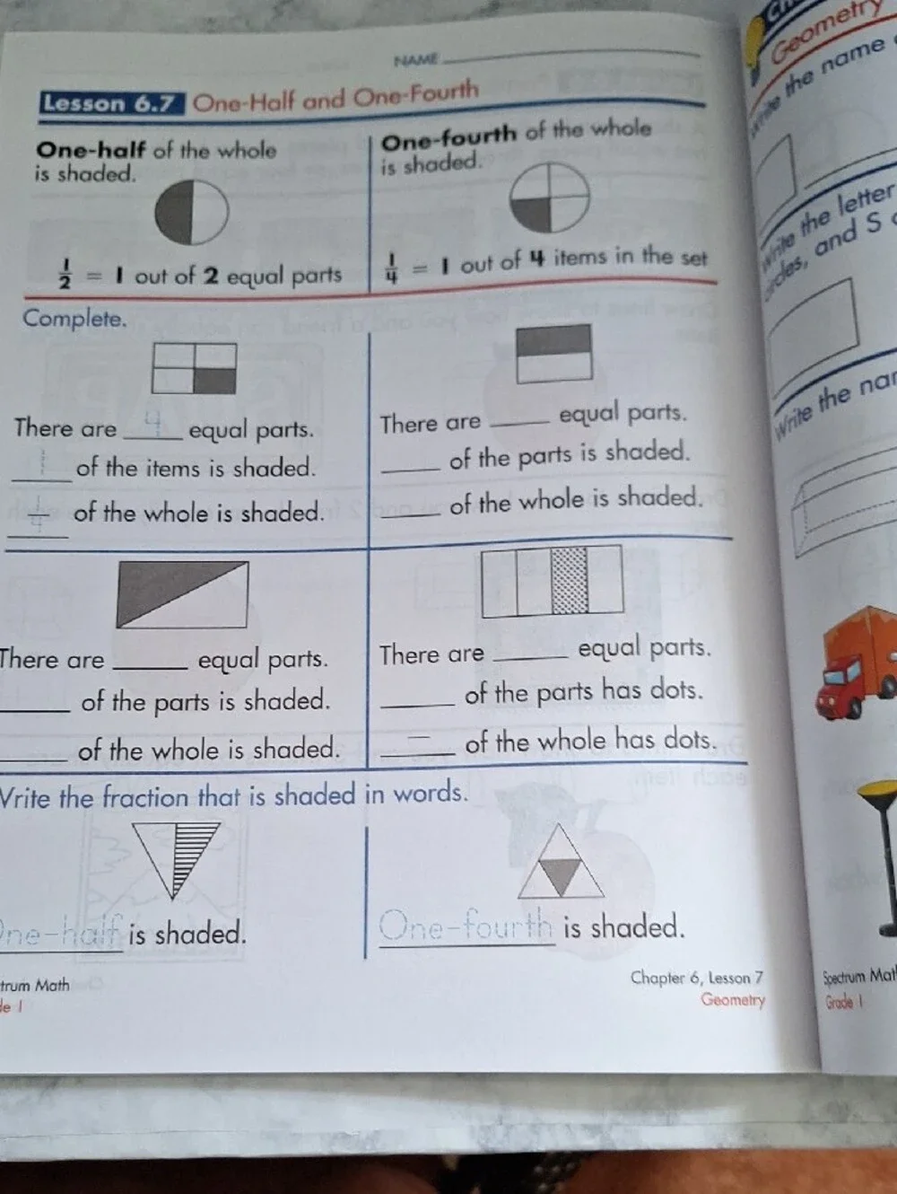Spectrum Math Grade 1 Workbook - White with Rainbow Accent